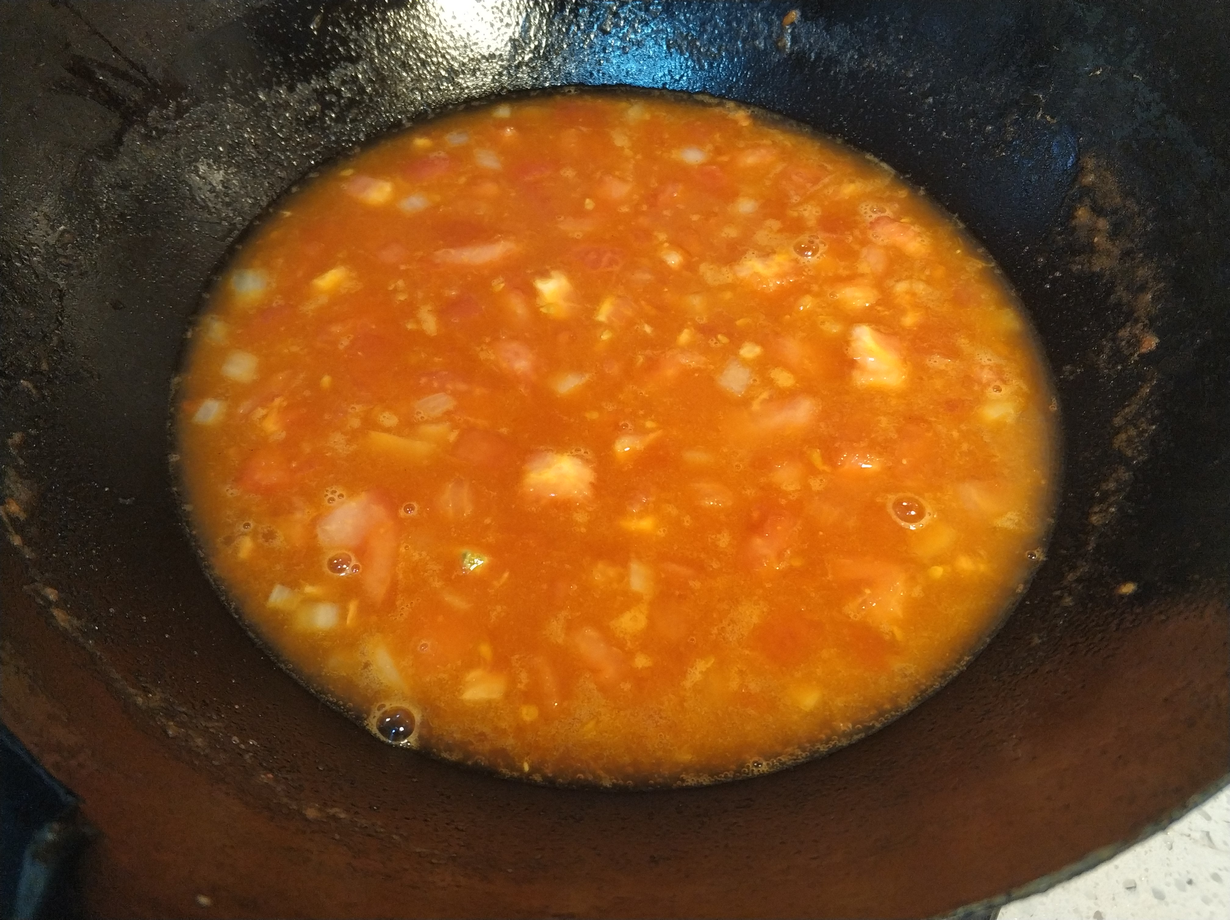 西红柿打卤面，好吃的关键就在于打卤，教你正确做法，太香了
