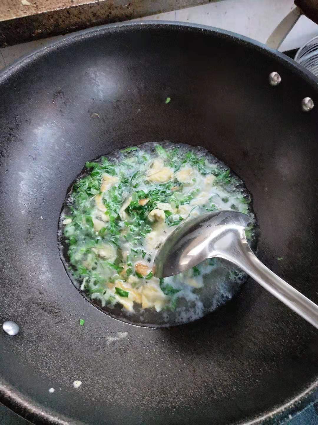 鸡蛋青菜面，做法简单、味道美翻
